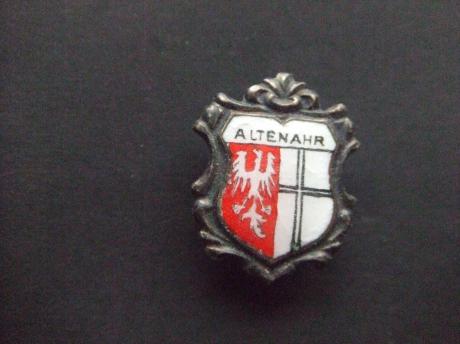 Altenahr Duitsland zilverkleurig logo broche -speld